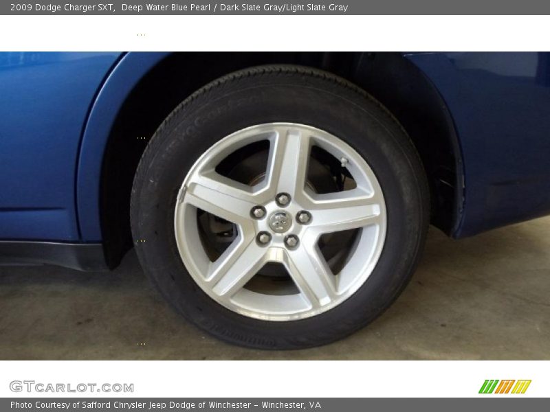 Deep Water Blue Pearl / Dark Slate Gray/Light Slate Gray 2009 Dodge Charger SXT