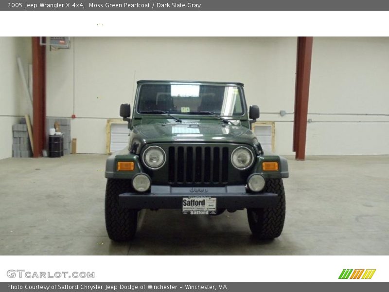 Moss Green Pearlcoat / Dark Slate Gray 2005 Jeep Wrangler X 4x4