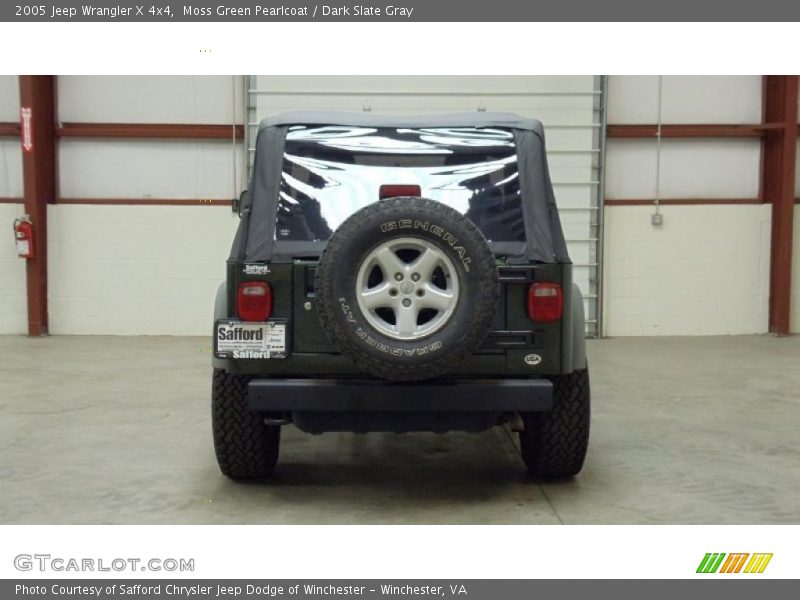 Moss Green Pearlcoat / Dark Slate Gray 2005 Jeep Wrangler X 4x4