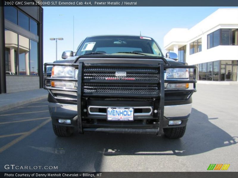 Pewter Metallic / Neutral 2002 GMC Sierra 2500HD SLT Extended Cab 4x4