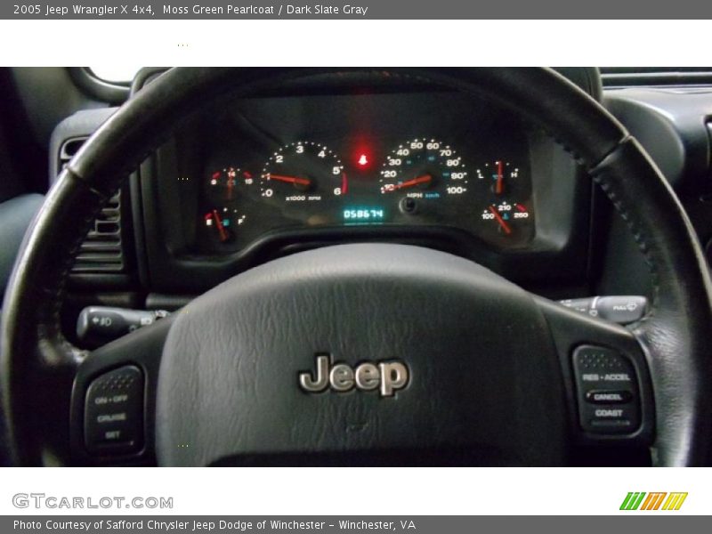 Moss Green Pearlcoat / Dark Slate Gray 2005 Jeep Wrangler X 4x4