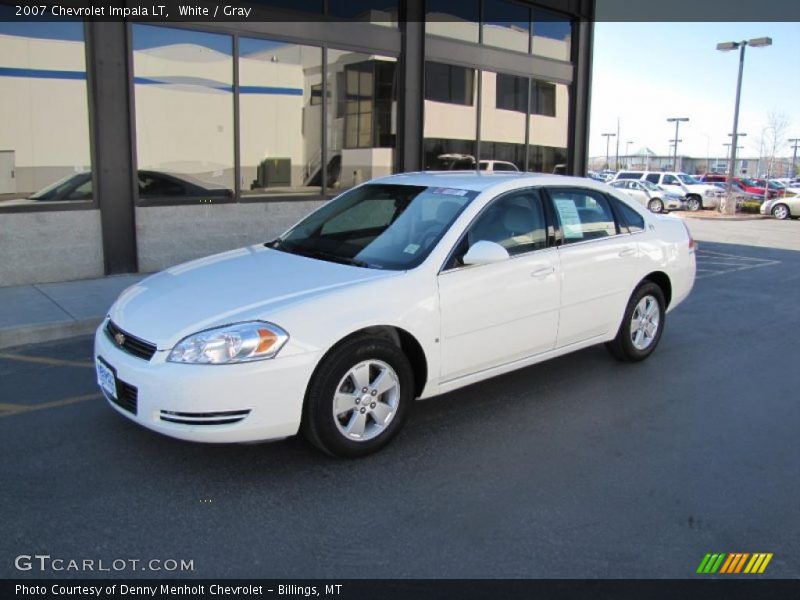 White / Gray 2007 Chevrolet Impala LT