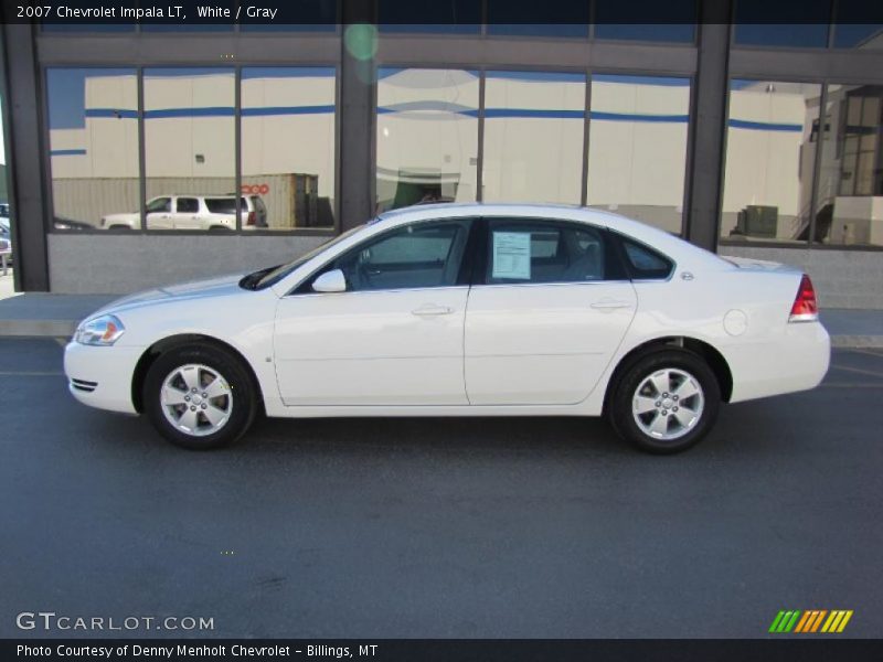White / Gray 2007 Chevrolet Impala LT