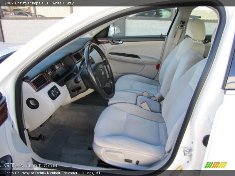 White / Gray 2007 Chevrolet Impala LT