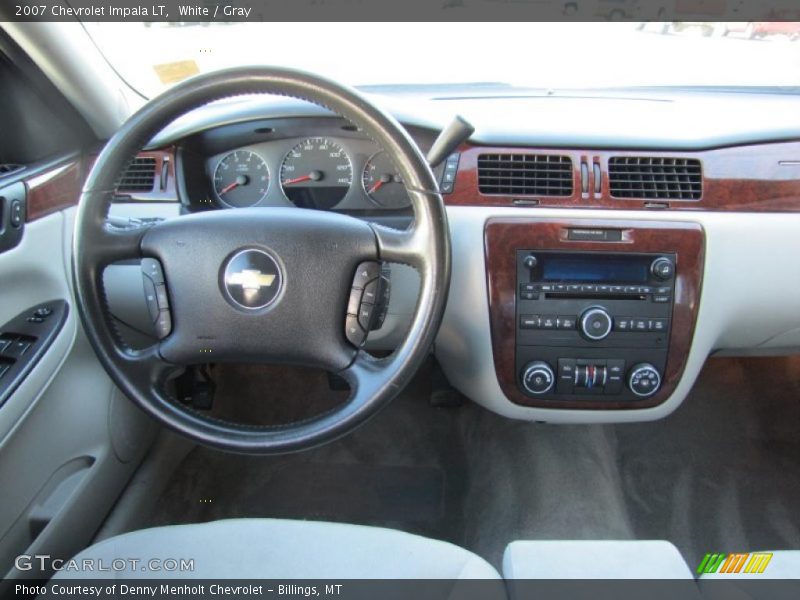 White / Gray 2007 Chevrolet Impala LT
