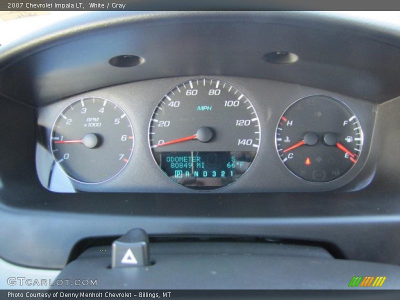 White / Gray 2007 Chevrolet Impala LT