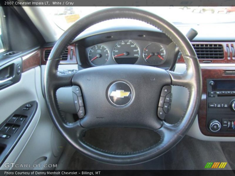 White / Gray 2007 Chevrolet Impala LT