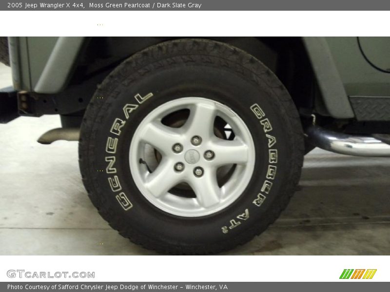 Moss Green Pearlcoat / Dark Slate Gray 2005 Jeep Wrangler X 4x4