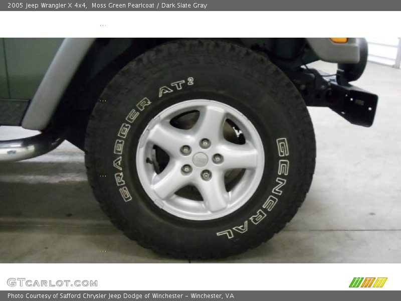 Moss Green Pearlcoat / Dark Slate Gray 2005 Jeep Wrangler X 4x4