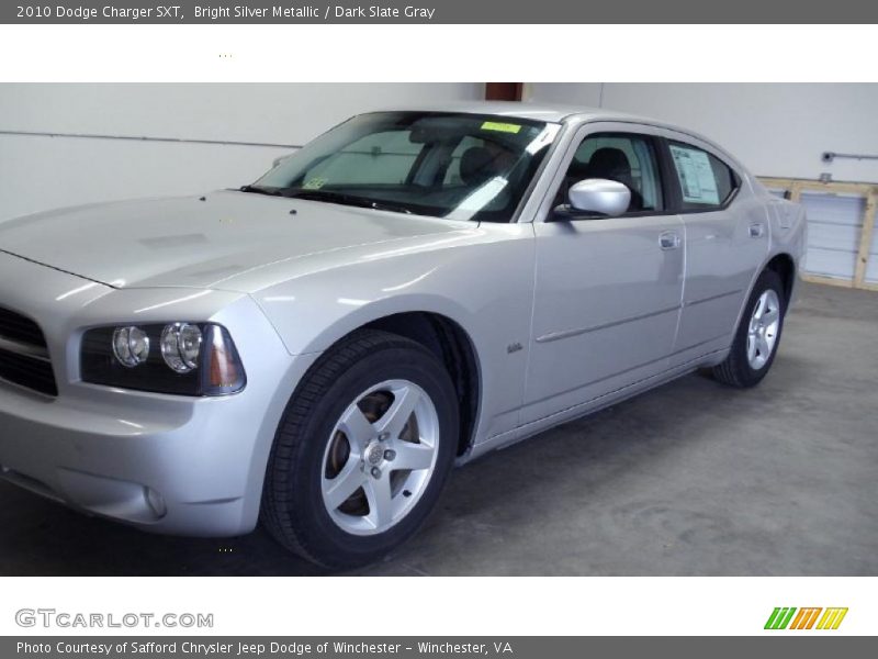 Bright Silver Metallic / Dark Slate Gray 2010 Dodge Charger SXT