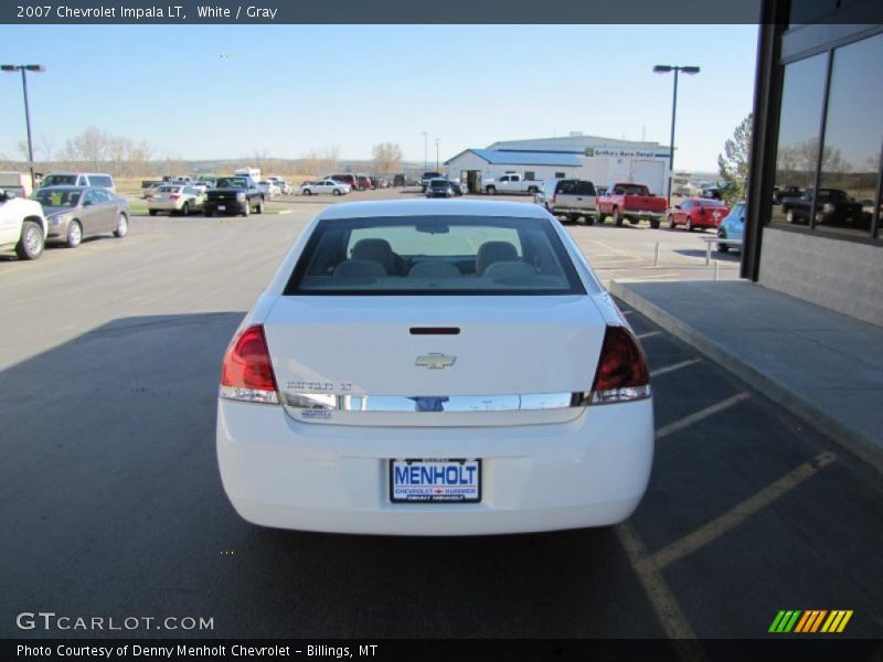 White / Gray 2007 Chevrolet Impala LT