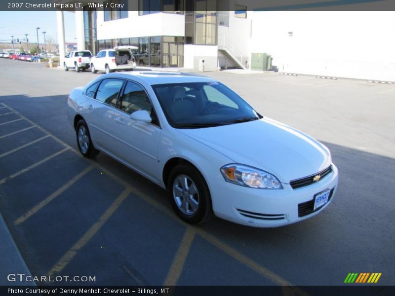 White / Gray 2007 Chevrolet Impala LT