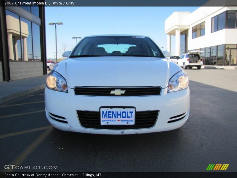White / Gray 2007 Chevrolet Impala LT