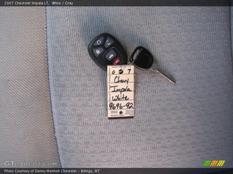 White / Gray 2007 Chevrolet Impala LT
