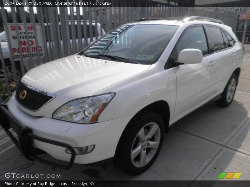 Crystal White Pearl / Light Gray 2004 Lexus RX 330 AWD
