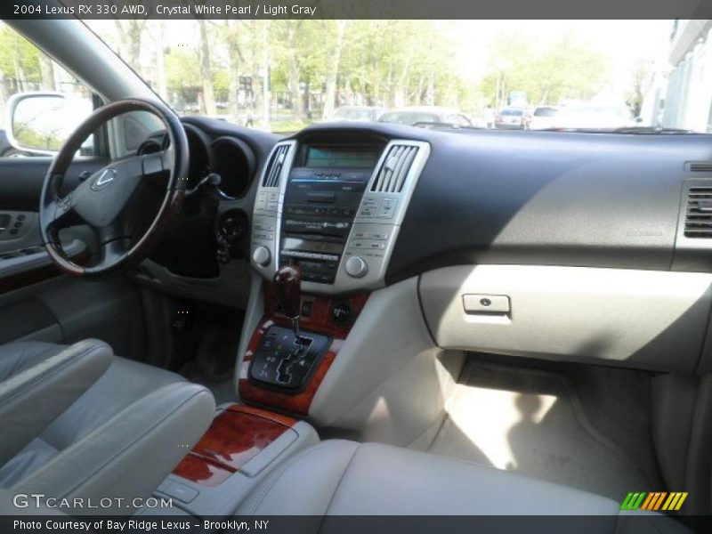 Crystal White Pearl / Light Gray 2004 Lexus RX 330 AWD