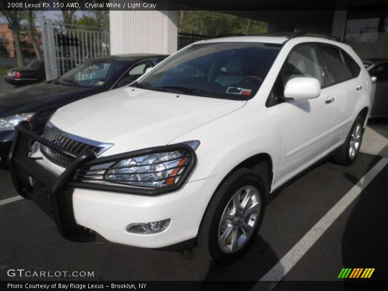 Crystal White / Light Gray 2008 Lexus RX 350 AWD