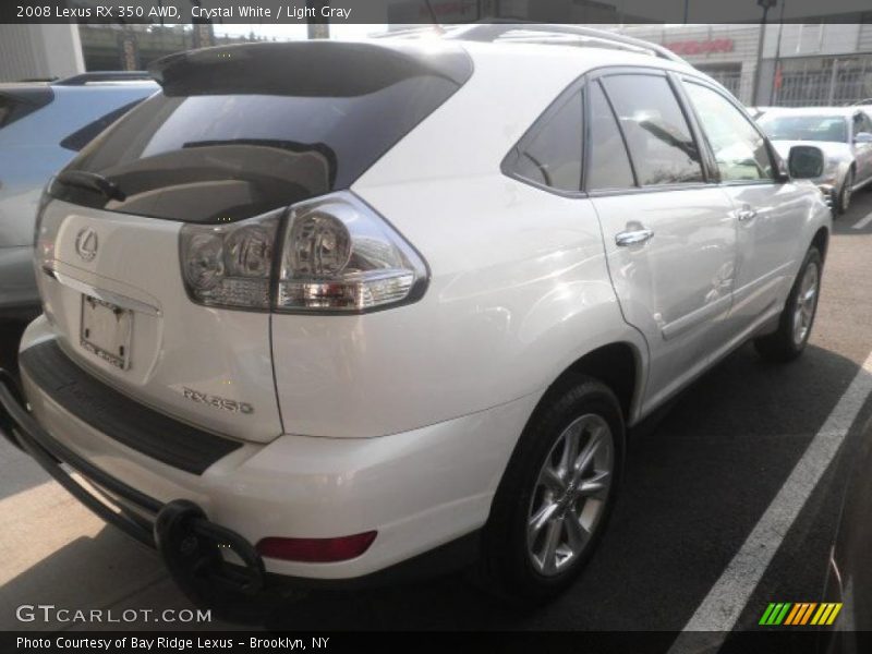 Crystal White / Light Gray 2008 Lexus RX 350 AWD