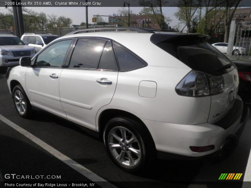 Crystal White / Light Gray 2008 Lexus RX 350 AWD