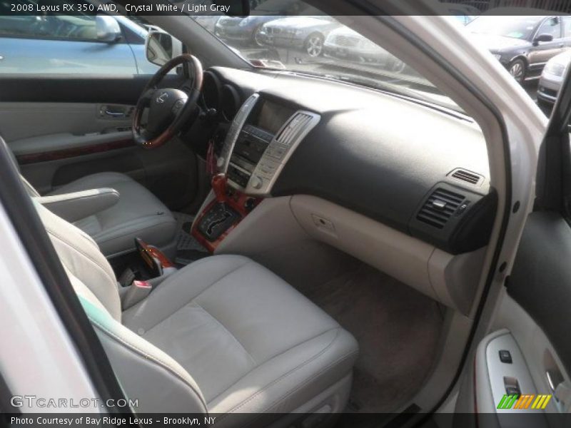 Crystal White / Light Gray 2008 Lexus RX 350 AWD