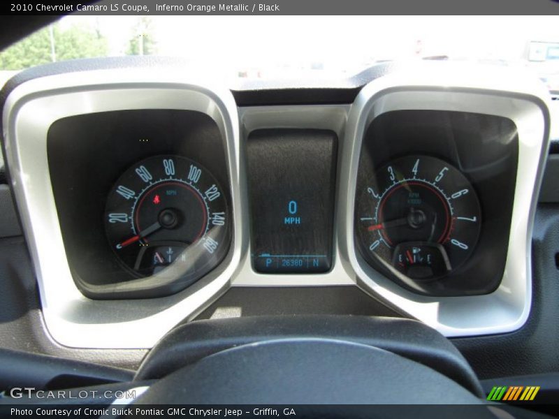 Inferno Orange Metallic / Black 2010 Chevrolet Camaro LS Coupe