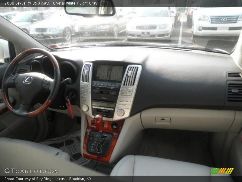 Crystal White / Light Gray 2008 Lexus RX 350 AWD