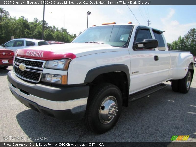 Summit White / Dark Charcoal 2007 Chevrolet Silverado 3500HD Classic LT Extended Cab Dually 4x4