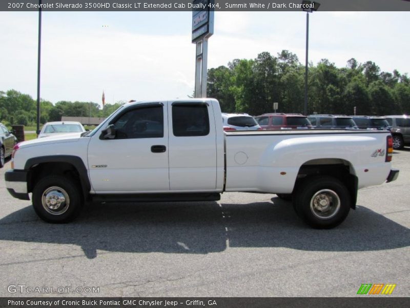 Summit White / Dark Charcoal 2007 Chevrolet Silverado 3500HD Classic LT Extended Cab Dually 4x4