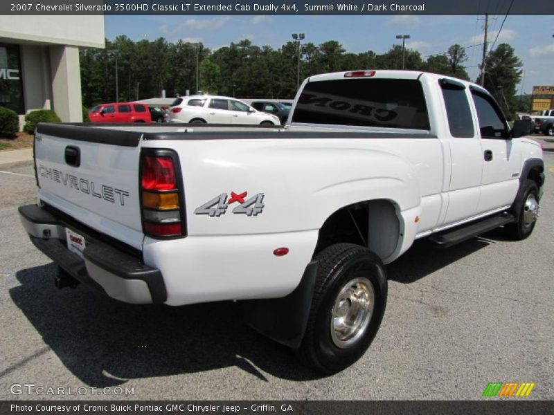Summit White / Dark Charcoal 2007 Chevrolet Silverado 3500HD Classic LT Extended Cab Dually 4x4