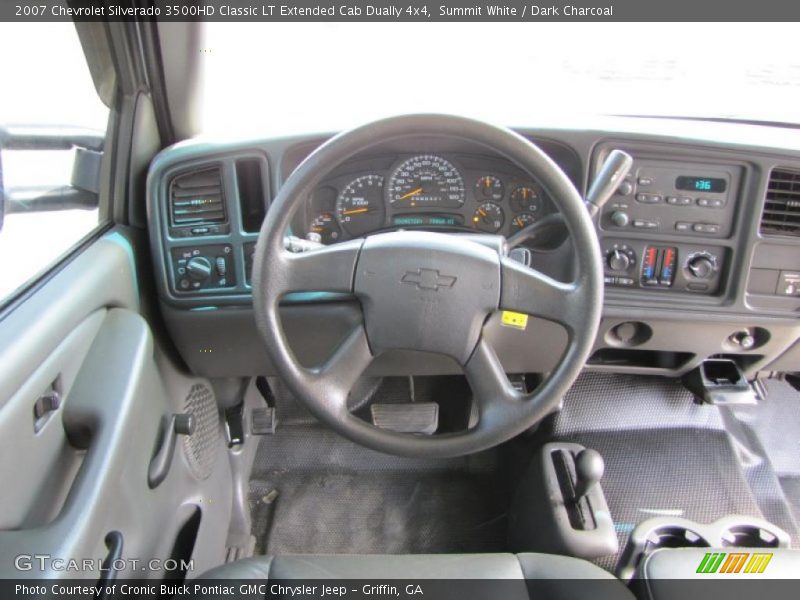 Summit White / Dark Charcoal 2007 Chevrolet Silverado 3500HD Classic LT Extended Cab Dually 4x4
