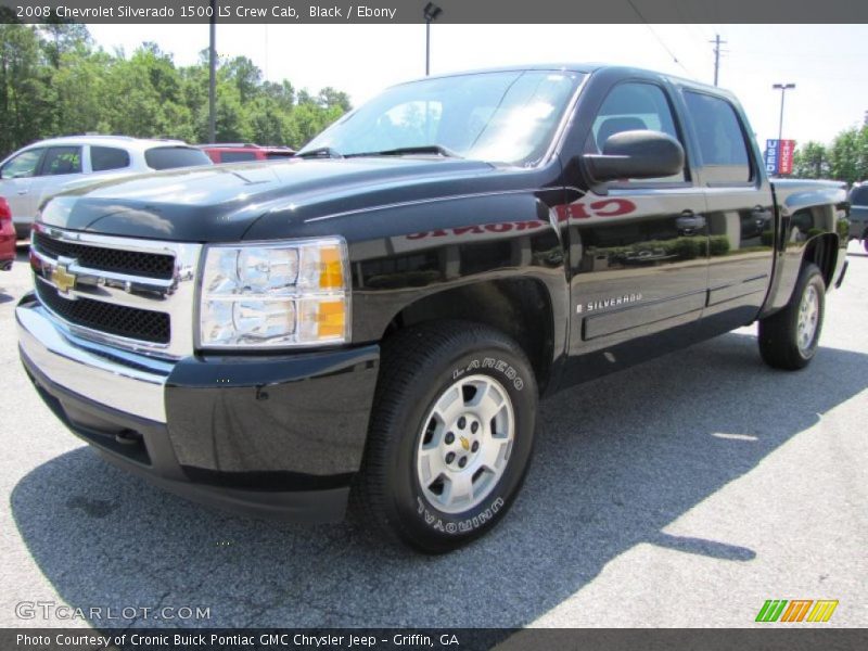 Black / Ebony 2008 Chevrolet Silverado 1500 LS Crew Cab