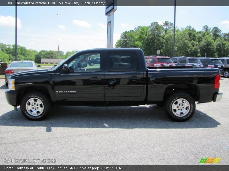 Black / Ebony 2008 Chevrolet Silverado 1500 LS Crew Cab