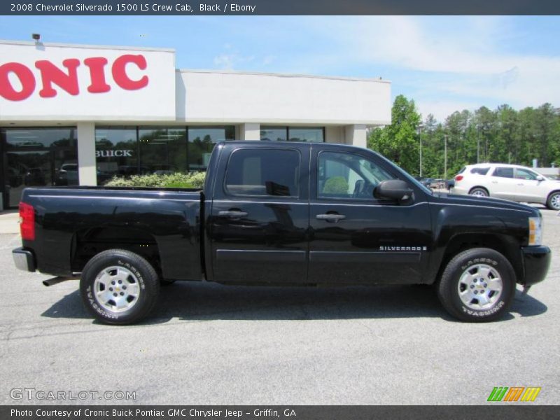 Black / Ebony 2008 Chevrolet Silverado 1500 LS Crew Cab