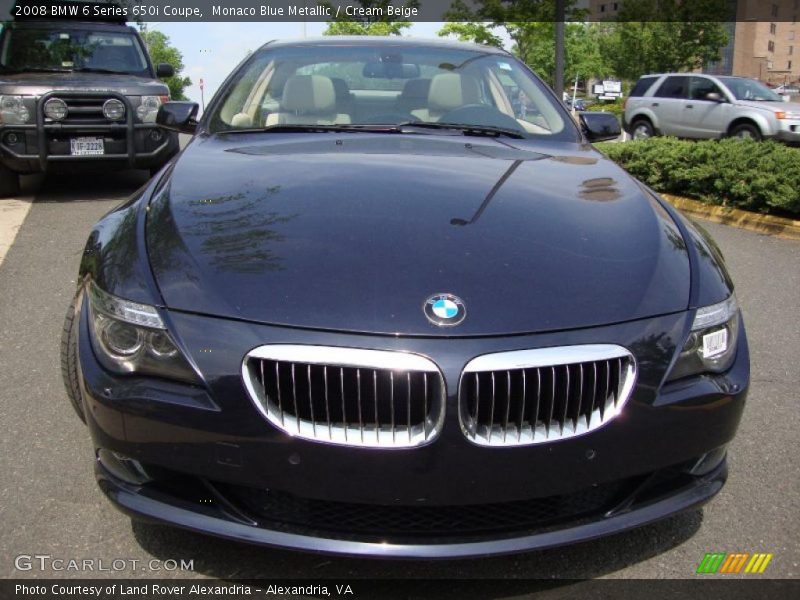 Monaco Blue Metallic / Cream Beige 2008 BMW 6 Series 650i Coupe