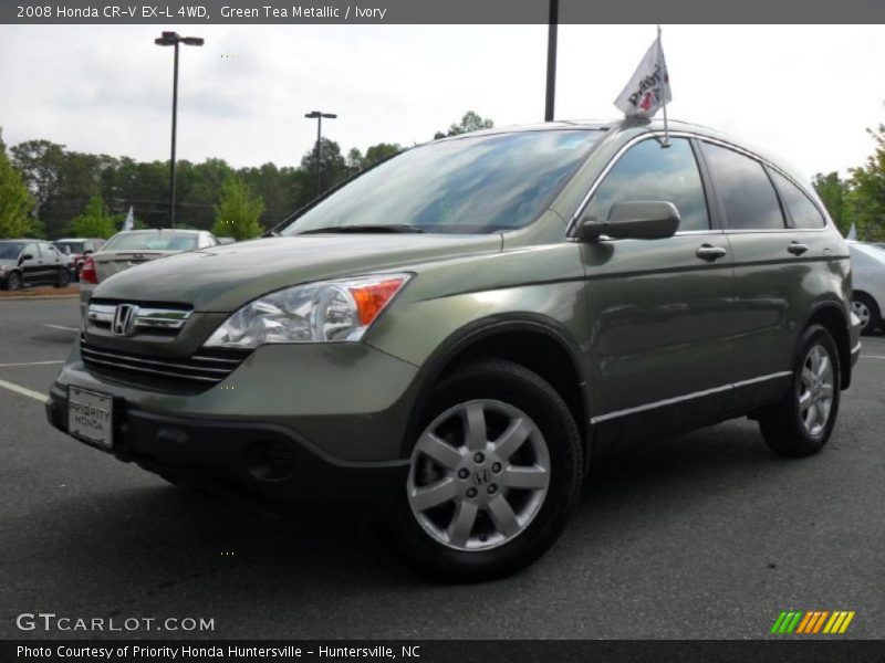 Green Tea Metallic / Ivory 2008 Honda CR-V EX-L 4WD
