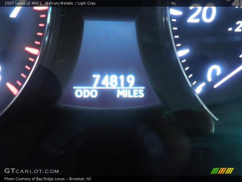Mercury Metallic / Light Gray 2007 Lexus LS 460 L