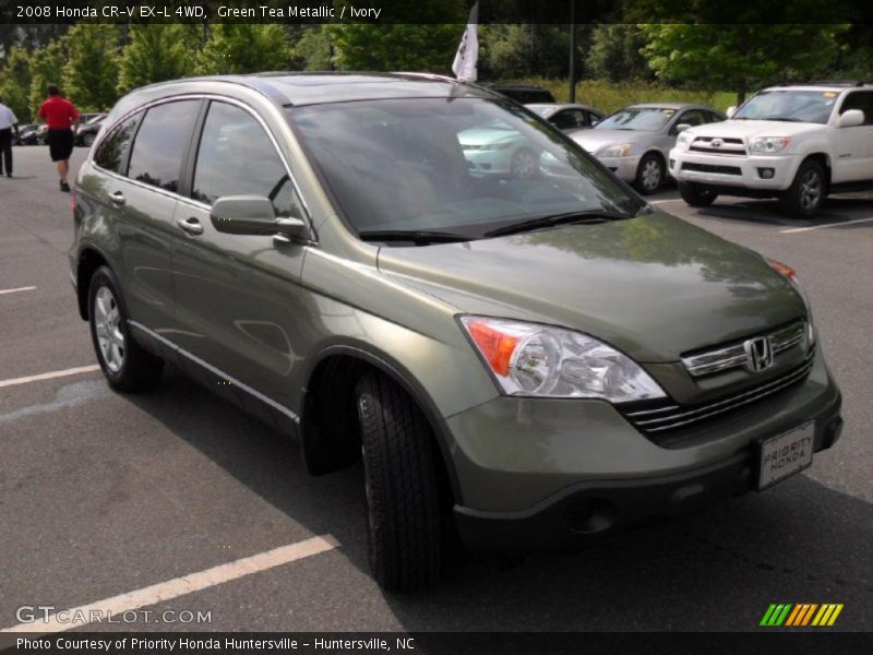 Green Tea Metallic / Ivory 2008 Honda CR-V EX-L 4WD