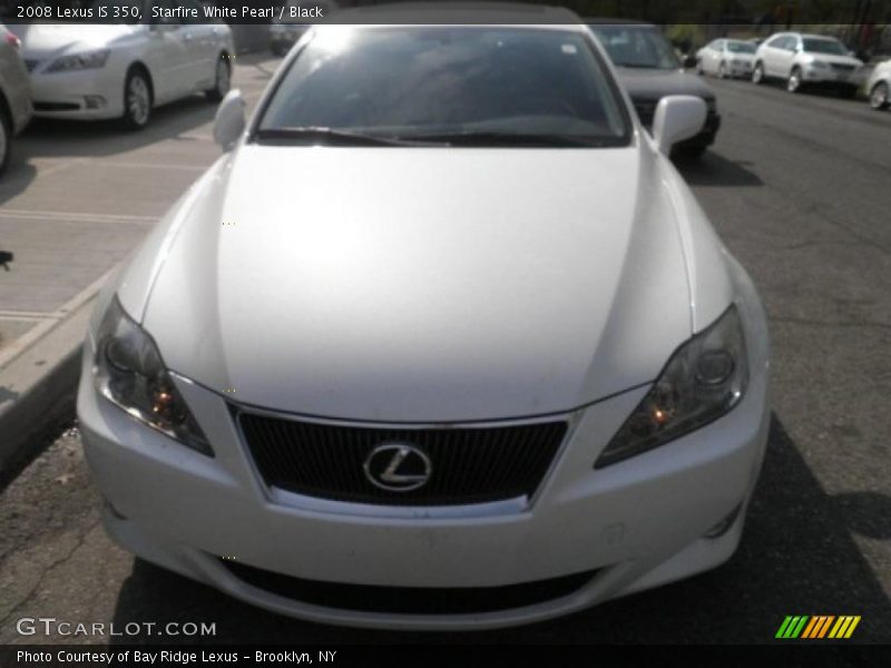 Starfire White Pearl / Black 2008 Lexus IS 350