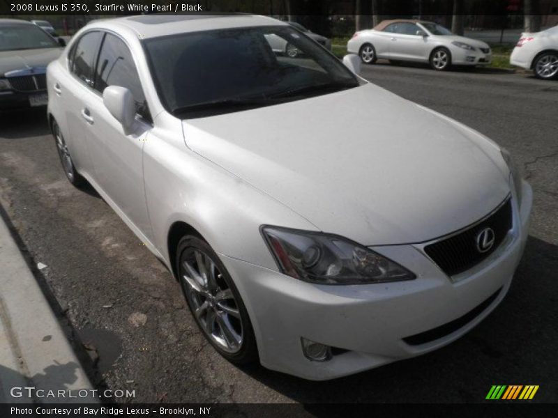 Starfire White Pearl / Black 2008 Lexus IS 350