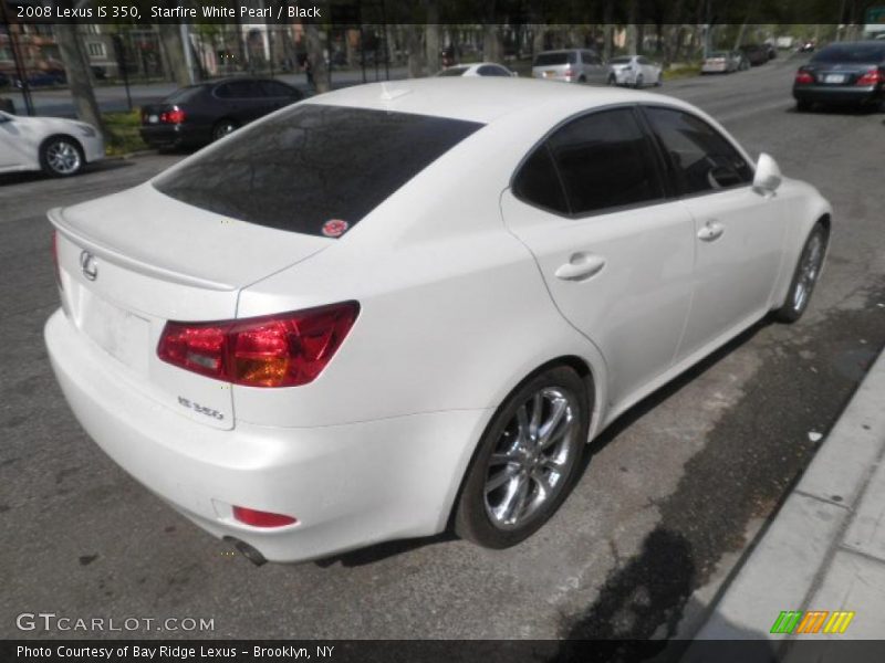 Starfire White Pearl / Black 2008 Lexus IS 350