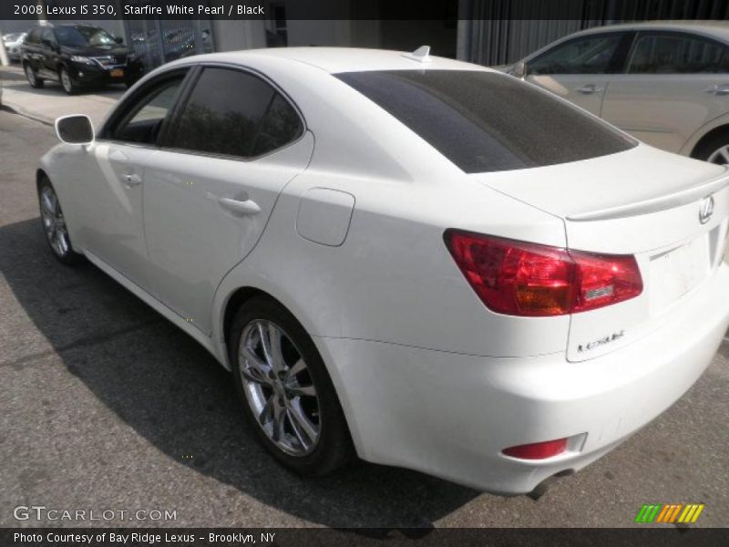 Starfire White Pearl / Black 2008 Lexus IS 350