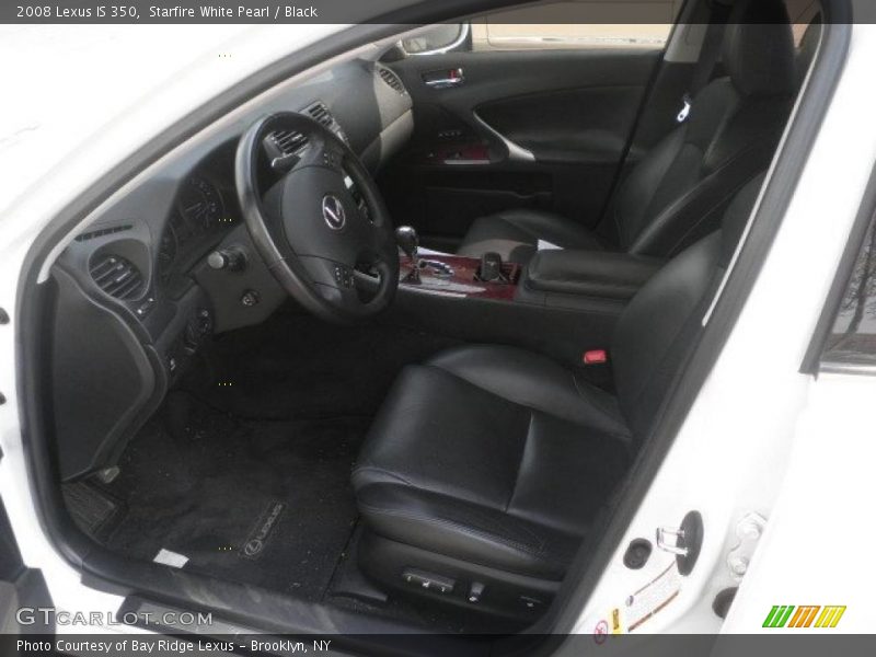 Starfire White Pearl / Black 2008 Lexus IS 350