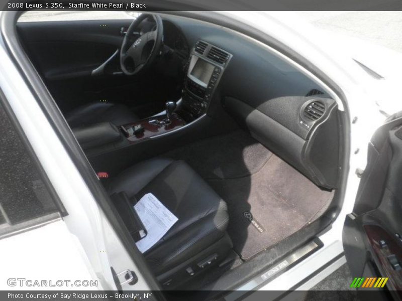 Starfire White Pearl / Black 2008 Lexus IS 350