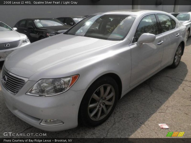 Opaline Silver Pearl / Light Gray 2008 Lexus LS 460