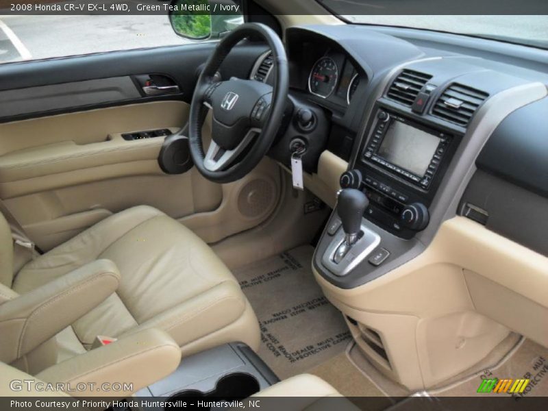 Green Tea Metallic / Ivory 2008 Honda CR-V EX-L 4WD