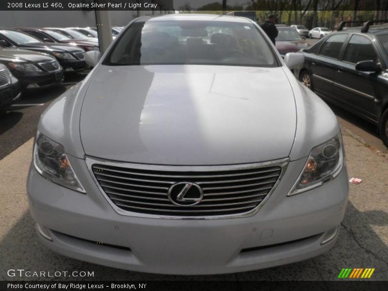 Opaline Silver Pearl / Light Gray 2008 Lexus LS 460