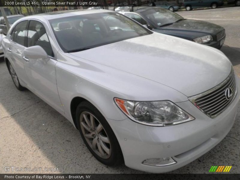 Opaline Silver Pearl / Light Gray 2008 Lexus LS 460
