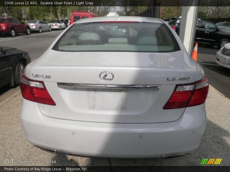 Opaline Silver Pearl / Light Gray 2008 Lexus LS 460