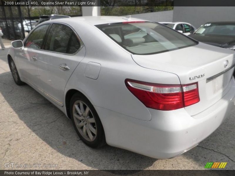 Opaline Silver Pearl / Light Gray 2008 Lexus LS 460