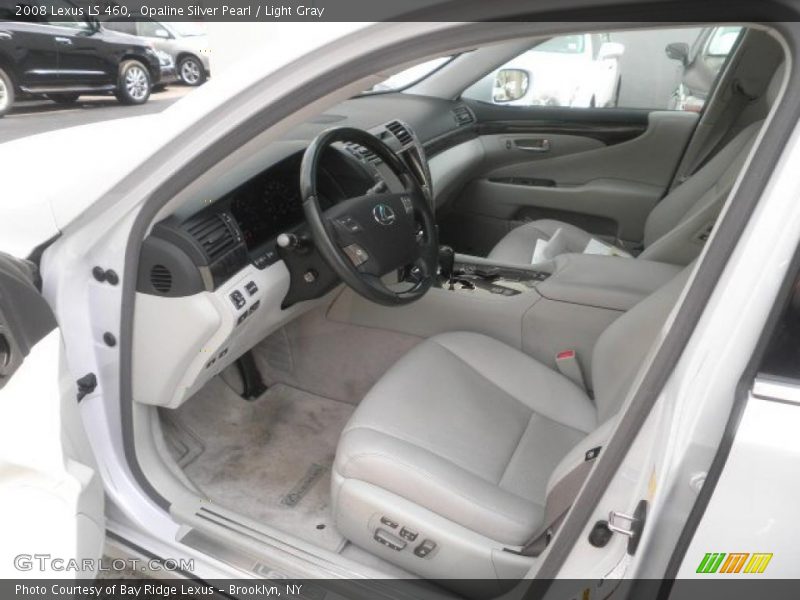 Opaline Silver Pearl / Light Gray 2008 Lexus LS 460
